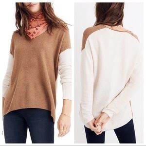 Madewell kimball pullover sweater in colorblock